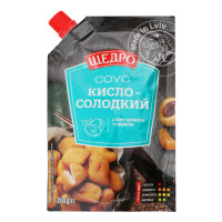 Соус з пюре абрикоса та імбиром пастеризований Кисло-солодкий Щедро д/п 200г