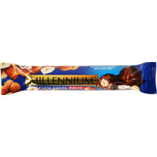 Шоколад молочний з начинкою та цілими горіхами Golden Nut Millennium м/у 40г