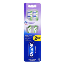 Щітка зубна середньої жорсткості Відбілювання Pro-3D White Oral-B 2шт