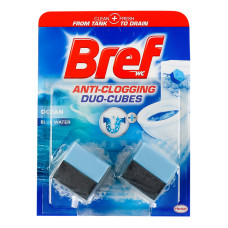 Кубики для зливного бачка чистячі 2в1 Duo-Cubes Bref 2х50г