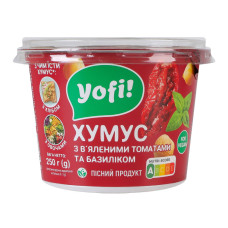 Хумус з в'яленими томатами та базиліком Yofi! ст 250г