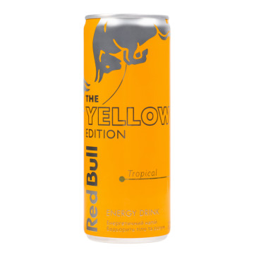 Напій енергетичний безалкогольний сильногазований Red Bull Tropical The Yellow Edition з/б 250мл