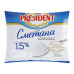 Сметана 15% President м/у 350г