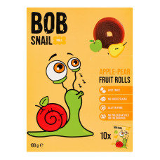 Цукерки фруктові натуральні Яблуко-груша Roll Bob Snail к/у 10х10г