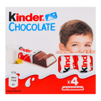 Шоколад молочний з молочною начинкою Chocolate Kinder к/у 4х12.5г