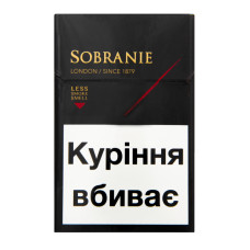 Сигарети з фільтром Sobranie Blacks 20шт Сигарети з фільтром Sobranie Blacks 20шт