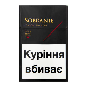 Сигарети з фільтром Sobranie Blacks 20шт