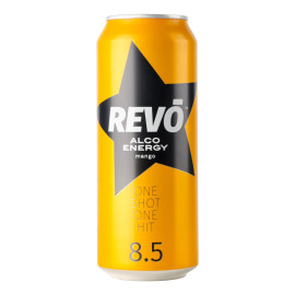 Напій слабоалкогольний енергетичний 500мл 8.5% сильногазований Манго Revo з/б