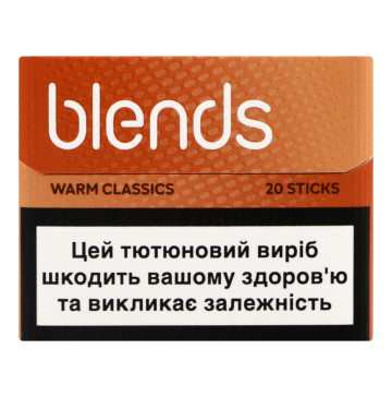 Виріб тютюновмісний для електричного нагрівання з фільтром Blends Warm Classics 20шт