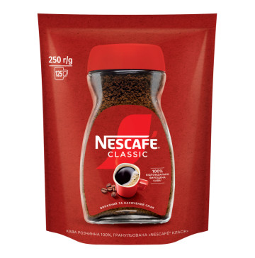Кава розчинна гранульована Classic Nescafe д/п 250г