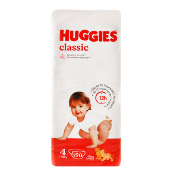 Підгузки Huggies classic 7-18 50шт