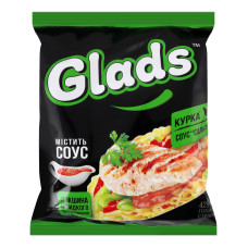 Локшина швидкого приготування Курка + Соус Сальса Glads м/у 75г Локшина швидкого приготування Курка + Соус Сальса Glads м/у 75г