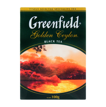 Чай чорний байховий листовий Golden Ceylon Greenfield к/у 100г