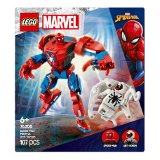 Конструктор для дітей від 6років №76308 Spider-man mech vs. Anti-venom Marvel Lego 107ел Конструктор для дітей від 6років №76308 Spider-man mech vs. Anti-venom Marvel Lego 107ел