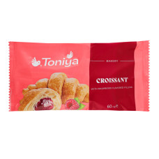 Круасан з фруктовим наповнювачем з ароматом малини Малина Toniya м/у 60г
