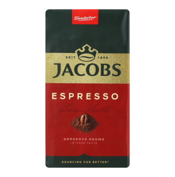 Кава натуральна смажена мелена Espresso Jacobs м/у 450г