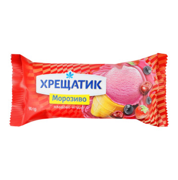 Морозиво плодово-ягідне в вафельному стаканчику Хрещатик м/у 90г