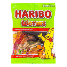 Цукерки желейні неглазуровані Worms Haribo м/у 150г