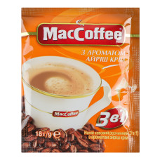 Напій кавовий розчинний з ароматом айріш крім MacCoffee 3в1 м/у 18г