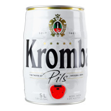 Пиво 5л 4.8% світле фільтроване пастеризоване Pils Krombacher кег