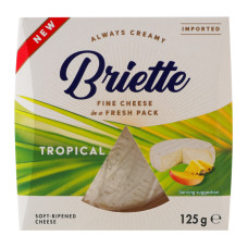 Сир 60% м'який Tropical Briette к/у 125г Сир 60% м'який Tropical Briette к/у 125г