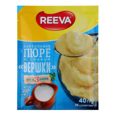 Пюре картопляне швидкого приготування Вершки Reeva м/у 40г