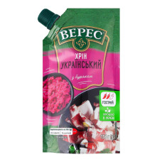 Хрін з буряком нестерилізований Український Верес д/п 130г