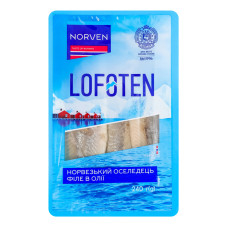 Оселедець філе в олії Lofoten Norven лоток 240г