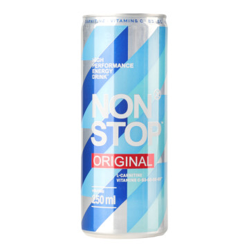 Напій енергетичний безалкогольний сильногазований Original Non Stop з/б 250мл