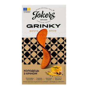 Грінки житньо-пшеничні Холодець з хріном Extra Slice Jokers к/у 90г
