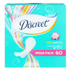 Прокладки щоденні Водяна лілія Discreet 60шт