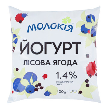 Йогурт 1.4% Лісова ягода Молокія м/у 400г