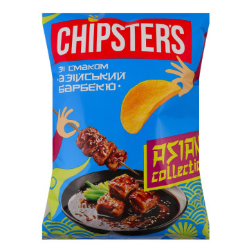 Чипси картопляні Азійський барбекю Asian collection Chipster's м/у 100г