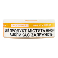 Подушечки нікотиновмісні безтютюнові Breezy mango Класичний Velo 20х0.7г