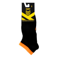 Шкарпетки MovementStandard Fancy №MS M0305S 49 42-45 чорний-помаранчевий