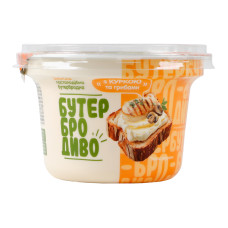 Закуска бутербродна пастоподібна З куркою та грибами БутерброДиво ст 200г Закуска бутербродна пастоподібна З куркою та грибами БутерброДиво ст 200г