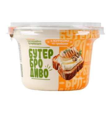 Закуска бутербродна пастоподібна З куркою та грибами БутерброДиво ст 200г