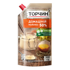 Майонез 50% Домашній Торчин д/п 300г Майонез 50% Домашній Торчин д/п 300г