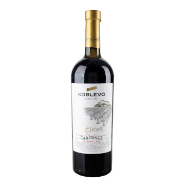 Вино 0.75л 9.7-13% червоне сухе Cabernet Reserve Koblevo пл