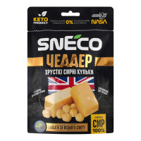Кульки сирні 20% хрусткі Чеддер Sneco д/п 28г