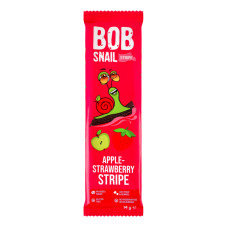 Цукерка фруктово-ягідна Яблучно-полуничний страйп Bob Snail м/у 14г