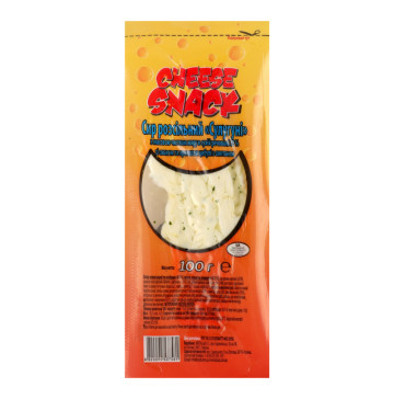 Сир 30% розсільний зі смаком та ароматом цибулі з сметаною Сулугуні Cheese Snack в/у 100г