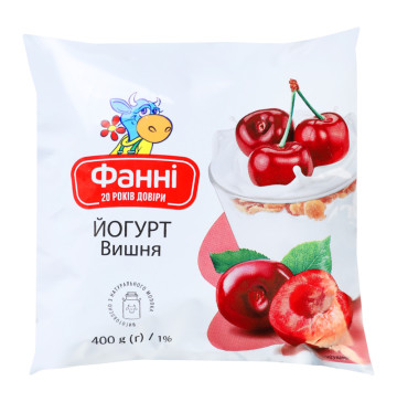 Йогурт 1% питний Вишня Фанні м/у 400г