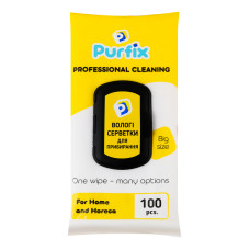 Серветки вологі господарські універсальні для прибирання Purfix 100шт