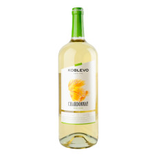 Вино 1.5л 9.5-14% біле сухе Chardonnay Koblevo пл