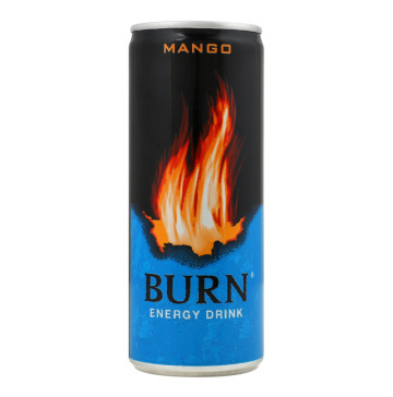 Напій енергетичний безалкогольний сильногазований Mango Burn з/б 250мл