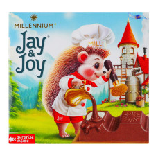 Шоколад молочний з молочною начинкою Jay&Joy к/у 45г