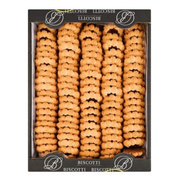 Печиво здобне пісочно-відсадне Шарлотка фруктова Biscotti ваг