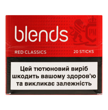 Виріб тютюновмісний для електричного нагрівання з фільтром Blends Classics Red 20шт
