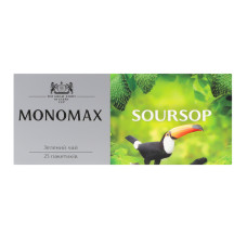 Чай зелений китайський байховий дрібний Soursop Monomax к/у 25х1.5г